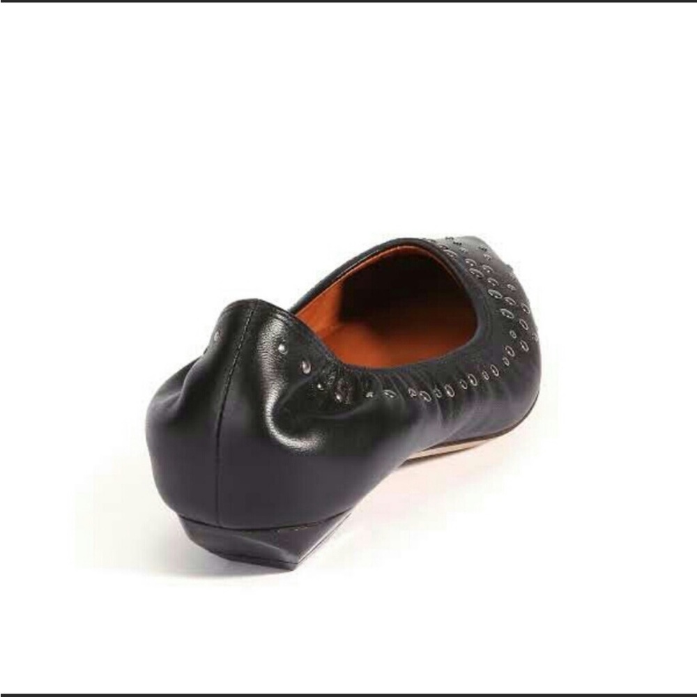 Lanvin Studded Leather Point Toe Flats - Picture 2 of 11